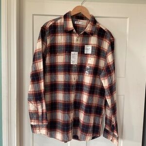Men's Sonoma Goods For Life  Soft Plaid Flannel Button Down Shirt XL